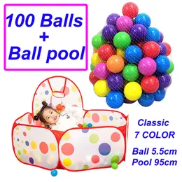 Balloon 100pcs 5.5cm Ocean Wave Balls Pool Ball Soft Plastic Ocean Ball For Playpen Colorful Soft Stress Air Juggling Baby Swim Ball Pit 230613
