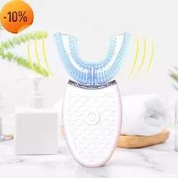 Nuovo spazzolino da denti elettrici Sonic per adulti a forma di U a 360 gradi Sustona di denti a ultrasuoni automatici USB Ricarica i denti impermeabili