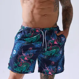 Herr shorts elastisk simning bagageutrymme män badkläder strand simma sport korta korta sommar baddräkt boxare surf baddräkt badehose