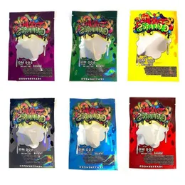 Dank Gummies Bags 500MG Zip Lock Edibles Retail Packaging Worms Bears Candy Gummy Bag Dry Flower SmellProof Mylar CHUCKLES Hkrbn