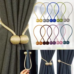 Curtain Poles BELAVENIR 1Pc Magnetic Tieback High Quality Holder Hook Buckle Clip Polyester Decorative Home Accessorie 230613