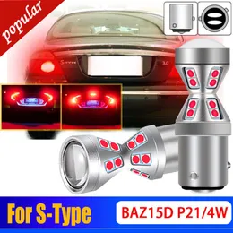 Novo 2 pces canbus erro livre baz15d p21/4 w 566 lâmpadas led lâmpada de parada do carro luz de freio super brilhante para jaguar s-type 2.7d 3.0 v6 r 4.2 v8