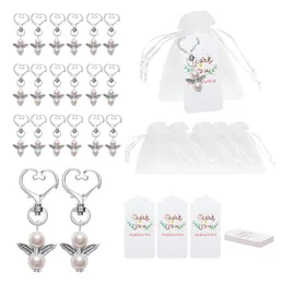 Other Event Party Supplies 60 Pcs Thank You Favors Angel Keychain Favor Bow Angel Wing Thank You Tag Guest Return Favor for Baby xqmg Party Favors Event 230613