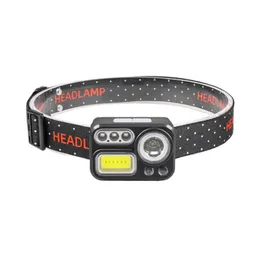 Strong Light Sensing Headlamp 4 Light Source LED Headlamp