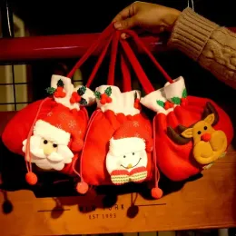 Yeni Sevimli Noel Hediyesi Şeker Tote Çanta Dekorasyonlar Parti Favorileri