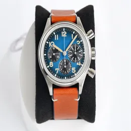 2021 Limited edition horloge diameter 41 mm met ETA7750 automatische ketting mechanisch uurwerk geleidewiel chronograaf apparaat titanium208s