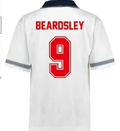 1990 Retro Soccer Jerseys Beckham Lineker Scholes Shearer Gascoigne Beardsley Englands Football Shirt Maillot Kit Uniform de Foot Jersey 90