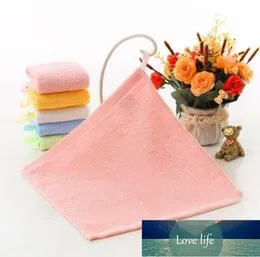 Top Square Wipe Faces Towel Solid Color Children Towel Bamboo Fiber Wiping Hands Towels With Hook Absorbent Face Wash Rag 25*25cm