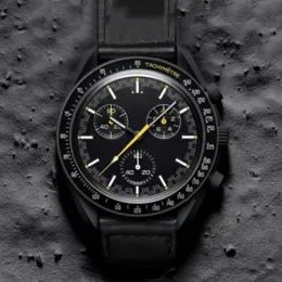 Projektant Watch Moon Mens Watch Moon Watches Quarz Mission to the Moon 42 mm luksusowa bioceramiczna planeta Montre Limited Edition Master Wristwatches Wysoka jakość