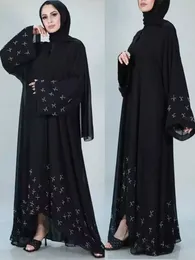 Temel Sıradan Elbiseler Eid Dua Müslüman Fas Dres Elmas Abaya Elegant Ramazan Partisi Dubai İslam Kaftan Cobe Longue Vestidos Largo 230614