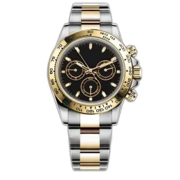 Män designer dag datum klockor automatisk mekanisk kärna keramisk klocka fashionabla klassisk stil rostfritt stål lysande safir armbandsur montre luxe