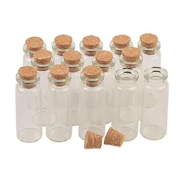 Małe szklane butelki z korkami mini perfumy butelki 100pcs 22*55*125 mm 12 ml HRWEX