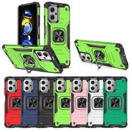 Xiaomi 10T 11 11T 12 12C 12X 13 Pro Lite Heavy Deation Shopproof Armor Ring Holder Magnetic Phone Case Compative Redmi Note 8 9 용 Kickstand 전화 케이스.