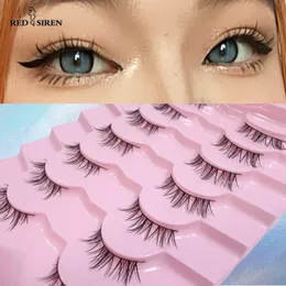 Makeup Tools RED SIREN Manga Lashes Koreanische 57 Paar Wispy Natürliche Falsche Wimpern Katzenaugenwimpern 230614