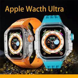 dla Apple Watch Ultra 49mm 8 7 6 5 SE 44 mm 45 mm AP Mod Kit Transpare Ochronne okładka pasmowa