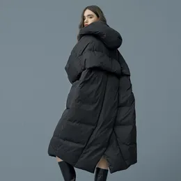 Coletes femininos S 7XL fashion Winter Oversize Warm Duck Down Coat Feminino X Long Jacket Style Thick Parkas 92 230615