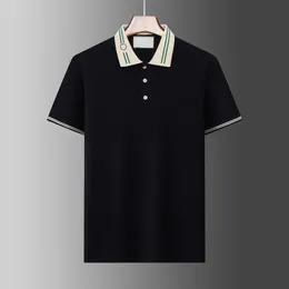 Erkekler Polo Gömlek İtalya Tasarımcı Pamuk Polo Kıyafetleri Yaz Polo T Shirt Moda Günlük İş Sporları High Street Erkek Polos Gömlekleri