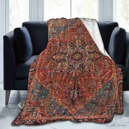 Одеяло антикварное курдское северо -западное персидское ковер одеяло племенное винтажное фланелевое одеяло для детей подростки мягкие уютные теплые нечеткие R230615
