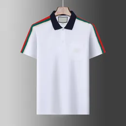 القميص الصيفي للبولو رجال الأكمام قصيرة الأزياء بولو تي شيرت إيطاليا المصمم جودة ملابس القطن