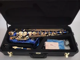 Ny ankomst Suzuki Högkvalitativ alt EB Saxofon mässing Gold Lacquer Sax Performance Musical Instrument med Case Accessories