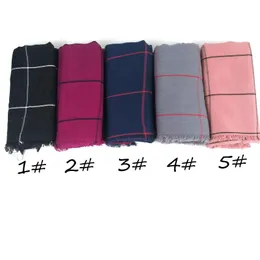 Scarves M9 High Quality Stripe Viscose Women Hijab Wrap Shawls Lady Scarf 10pcs 1lot Can Choose Colors