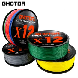 Linha Trançada GDA 113kg418kg Isca Trançada 12 Highdensity Weave Method Fly Fishing Super Smooth 100m 300m 500m 230614