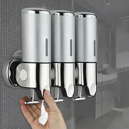 Sıvı Sabun Dispenser Banyo Köpük Sabun Dispenser El Yerel Tutucu Duvar Montajı Sabun Şampuanı Baş Duş Banyo Aksesuarları için Sıvı Dispenser 230614