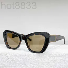 Solglasögon Designer Brand Acetate Fashion Luxury Women Vintage Circular Branded Girl Sunglass Elr5