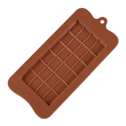 2021 24 GRID DIY Square Chocolate Mold Silicone Dessert Block Forms Bar Block Ice Silicone Cake Candy Sugar Baking Forms