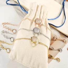 Braccialetti di design con bracciale a catena in oro 18 carati per le donne Amante Bracciali in acciaio al titanio Fornitura di moda
