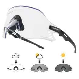 Outdoor-Brillen Pochromism Fahrrad-Sonnenbrille UV400 Herren-Fahrradbrille MTB Outdoor-Sport Damen Rennrad-Brille 1 Linse 230615