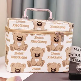23 brand luxury Women's Cartoon New Style makeup bag large capacity small size portable toiletries storage box