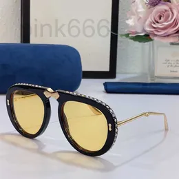 Designer Luxury Brand Women's Sunglasses Acetate Polygon Water Chestnut Personality Brand Black Shades Retro Rectangular Weird Sunglasse G9MT