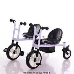 Twins Baby Side by Tricycle Bike Stroller 3 in 1 Can Sit and Lie Split the Child Ride Sleep Trailer Strollers02