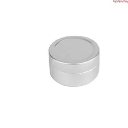 500 pcs/lot 10g boîtes de baume à lèvres rondes en aluminium vides, 10 ml de pot cosmétique en métal argenté contenant une grande quantité Xhfia