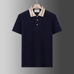 Mode Men Polo Shirts Italy Designer Cotton Polo Clothes Letter Tryck Kort ärmar Summer Polo Casual Business Sports Mens Polos Shirts