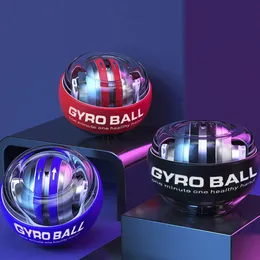 Ręczne uchwyty LED Gyroscopic Powerball Autostart Gyro Power Moc Ball Arm Mięsień Moc Force Trainer Fitness Sprzęt 230614