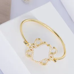 Charm Bracelet For Women Luxury Designer Anagram Bangle Fashion Jewelry 18k Gold Love Lo Bracelets Ladies Wedding Gift Diamond Bracciale