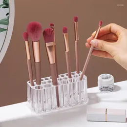 Förvaringslådor 26 hål plast ögonbryn blyerts arrangör kosmetisk penna stående makeup borste hållare fodral för flicka/dam