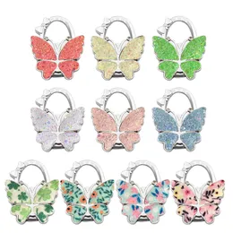 Hook Butterfly Party Handbag Hanger Glossy Matte Butterfly Foldable Table for Bag Purse Wholesale
