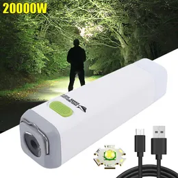 Neue Mini Led Taschenlampe USB Aufladbare Taschenlampe Lampe Power Bank 2 IN 1 Tragbare Wasserdichte Outdoor Camping Wandern Taktische Taschenlampe