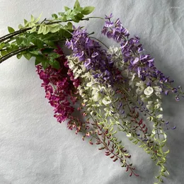 Dekorativa blommor konstgjorda ärtor flera specifikationer hängande heminredning bröllop tak väggdekoration dekoracion jardin yttre