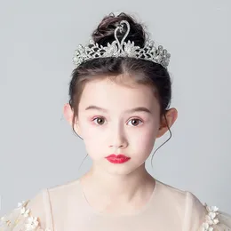 Hair Accessories Children's Crown Headdress Princess Girl Crystal Birthday Rhinestone Head With Travel Shooting