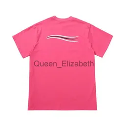 여자 Tshirt 여자 티셔츠 클래식 CandyColored 트렌디 한 마카롱 웨이브 티 캐주얼 여름 짧은 슬리브 남성 레저 편안