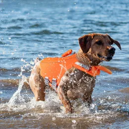 Hundkläder Dog Life Vest Waterproof Summer Safety Clothing Dog Swimming Life Jacket för stora hundar Reflekterande Surfing Protective Clothing 230614