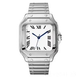 дизайнерские квадратные часы с винтом Santo мужские часы с сапфиром wssa0018 reloj hombre кожаный ремешок кварцевый механизм автоматические часы водонепроницаемые модные xb08