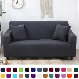 Krzesła pokrowce na sofy stałych kolorowych sofy do salonu elastyczna sofa okładka narożna kanapa okładka slipcover obrońca 1234 SEATER ZESTAWY 230614