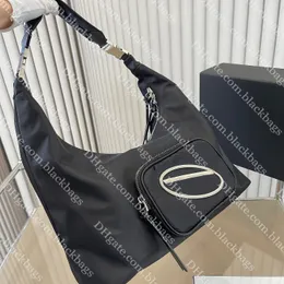 fashion dingdang tote bag large capacity handbag designer women totes classic sliver letter shopping bag nylon fabric waterproof durable