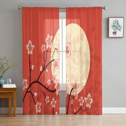 Vorhang Winter Pflaumenblüte Chinesische Sheer Für Wohnzimmer Schlafzimmer Voile Drapieren Küche Fenster Tüll Vorhänge Home Essentials