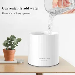 Umidificatori Ugello a doppio ugello Usb Air Umidificatore Acqua 900 ml Mistria fresca con luce notturna a luce notturna Umidificador